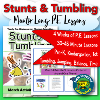 Preview of PreK Physical Education Tumbling and Stunts Unit