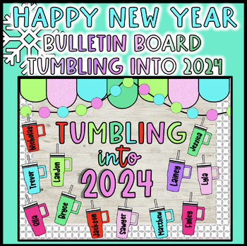 Tumbling Into 2024 New Year Bulletin Board Bright January Winter   Original 10714398 1 