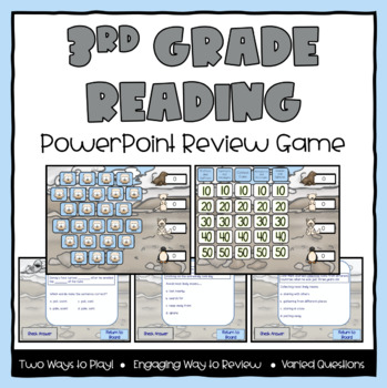 Preview of 3rd Grade Reading Review Powerpoint Game