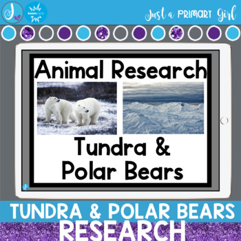 Preview of Tundra Habitat Animal Research Project Distance Learning