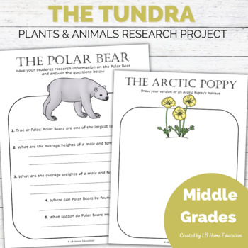 Animals and Plants of the Tundra | Winter Research Project by LB Home  Education