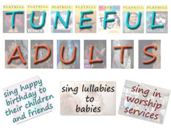 Preview of Tuneful, Beatful and Artful Adults Class Posters