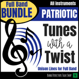 Tunes with a Twist - Patriotic Songs for Band - FULL BUNDL