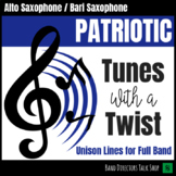 Tunes with a Twist - Patriotic Tunes for Band - Alto & Bar