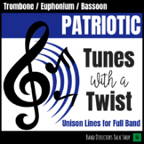 Tunes with a Twist - Patriotic Tunes for Band - Trombone, 