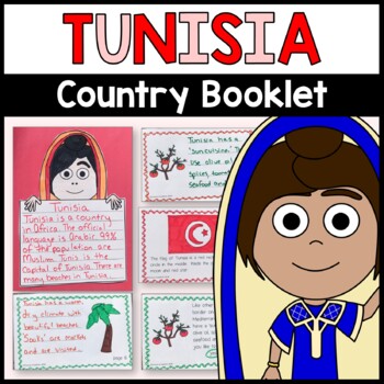 Preview of Tunisia Country Booklet - Tunisia Country Study - Interactive and Differentiated