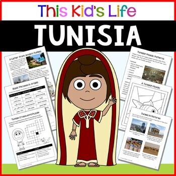 Preview of Tunisia Country Study: Reading & Writing + Google Slides/PPT Distance Learning