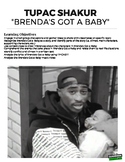 Tupac Brenda's Got a Baby Close Reading (Distance Learning)