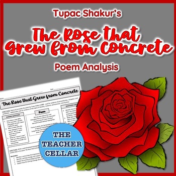 Preview of Tupac's The Rose that Grew from Concrete: Poem Analysis Worksheet and Answer Key