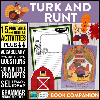 Preview of TURK AND RUNT activities READING COMPREHENSION - Book Companion read aloud