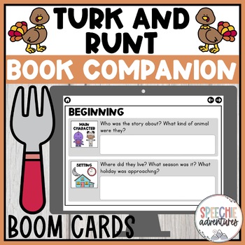 Preview of Turk and Runt Book Companion Boom Cards