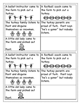 Turk and Runt Sequencing: Cut and Paste by Sara Ohlberg | TPT