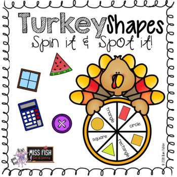 Preview of Thanksgiving Geometry Game (2D Shapes)