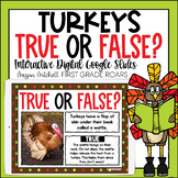 Turkey Activity True or False Nonfiction Interactive Googl