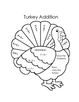 Turkey Addition by A to Z Resources | TPT