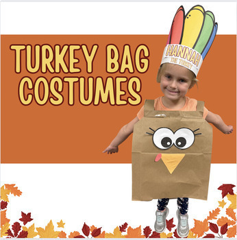 Turkey Bag Costume Templete by The Crumbgrabbers | TPT