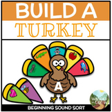 Turkey Beginning Sound Letter Match | Thanksgiving Literac