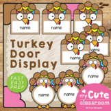 Turkey Classroom Door Display