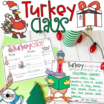 Preview of Turkey Claus Read Aloud - Christmas Activities - Reading Comprehension