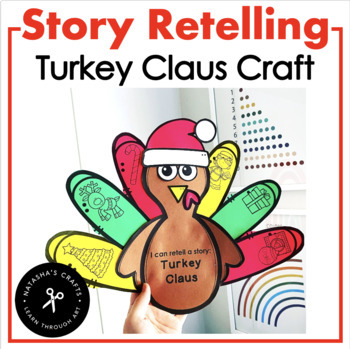 Preview of Turkey Claus Story Retelling Craft