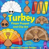 Thanksgiving Turkey Clip Art and Finger Puppet