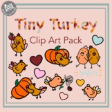 Turkey Clipart | Cute Thanksgiving Clipart | Digital Stick