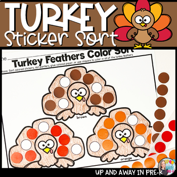 Turkey Color Sorting Activities - Thanksgiving Preschool Printables ...