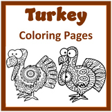 Turkey Coloring Pages- 50 Thanksgiving Theme Turkey Colori