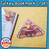 Turkey Corner Bookmarks Craft, Thanksgiving Bookmarks Craftivity