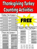 Turkey Counting Activities | Thanksgiving Turkey No-Prep M