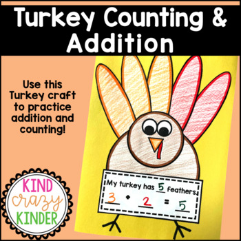 Preview of Turkey Counting & Addition: Math Craft