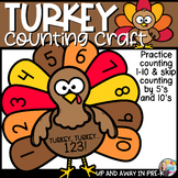 Turkey Counting Craft - Preschool Thanksgiving Math - Coun