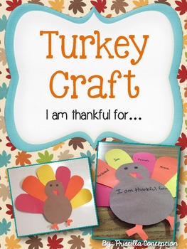 Turkey Craft by Teacherific in 2 grade | TPT