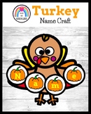 Turkey Craft | Name Craft Activity for Kindergarten Thanks