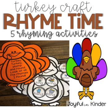 Preview of Turkey Craft - Rhyme Time