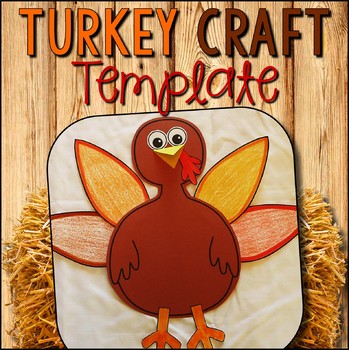 Preview of Turkey Craft Template  |  Turkey Cut and Paste Craft