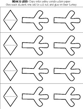 construction paper turkey pattern