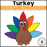 Turkey Craft | Thanksgiving Craft Activity | Template | Ki