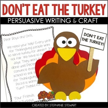 Preview of Thanksgiving Craft and Writing - Turkey Craft - Thanksgiving Math
