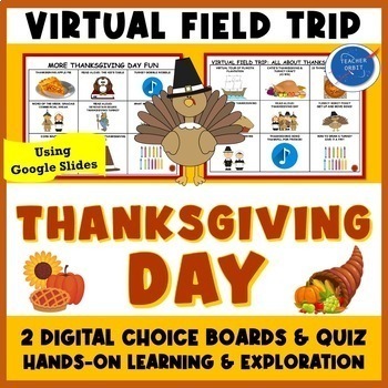 Preview of Turkey Day & Thanksgiving Activity | Virtual Field Trip | Pilgrims Mayflower