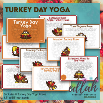 Gratitude Yoga Cards Thanksgiving - Flow and Grow Kids Yoga