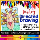 Turkey Directed Drawing Art Project . Thanksgiving Craft A