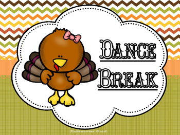 Turkey Freeze Dance, Turkey Brain Break, Movement Activity, Kids  Exercise