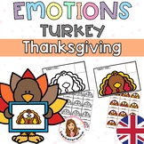 Turkey Emotions. Thanksgiving. Feelings. November.