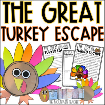 Preview of Turkey Escape Writing Prompt | Thanksgiving Activity, Craft and Bulletin Board