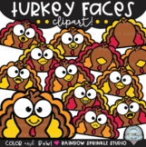 Turkey Faces Clipart {turkey clipart}