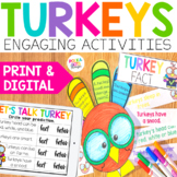Turkey Facts Writing and Craft | Print & Digital Thanksgiv