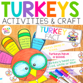 Turkey Craft with Nonfiction Facts and Writing Activities 