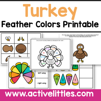 Preview of Turkey Feather Color Printable