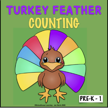 Preview of Turkey Feather Counting Book - Emergent Reader Mini-Book